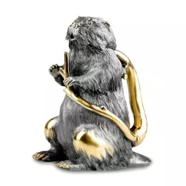 Набор для водки "Бобер с бобрятами" на 6 персон