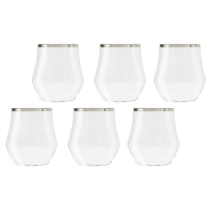 A set of glasses for whiskey "Sabina platinum", for 6 people