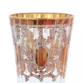 Набор хрустальных фужеров для шампанского TIMON ADAGIO золото на 6 персон