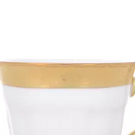 Набор кофейных пар из фарфора Repast "Матовая полоса" на 6 персон