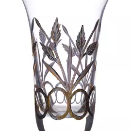 Набор хрустальных фужеров TIMON Tiziano Golden/Palm  на 6 персон