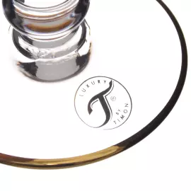 Набор хрустальных фужеров TIMON Tiziano Golden/Palm  на 6 персон