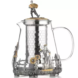 Чайник из серебра "Разгуляй"