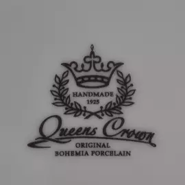 Фарфоровое блюдо для рыбы "Queen's Crown. Aristokrat. Охота бежевая"