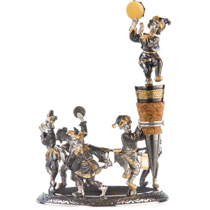 Stand for a wine bottle "Buffoons"
