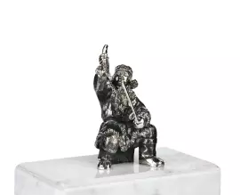 Mantel clock "Time to fish"