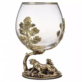Подарочный набор бокалов для коньяка "Лесной ", на 4 персоны