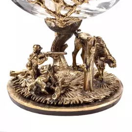 Подарочный набор бокалов для коньяка "Лесной ", на 4 персоны