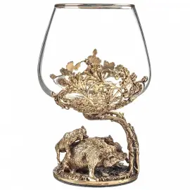 Набор бокалов для коньяка "Охотничий", на 6 персон