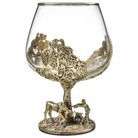 Набор бокалов для коньяка "Охотничий", на 6 персон