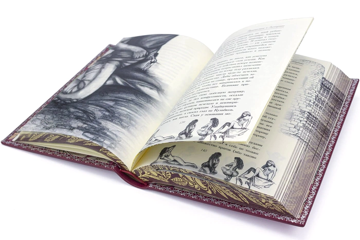 Gift book in leather cover "Gulliver's Erotic adventures" by J. Swift
