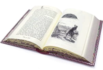 A gift book in a leather cover "Gulliver's Travels" by J. Swift