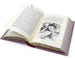 A gift book in a leather cover "Gulliver's Travels" by J. Swift