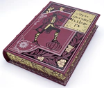 A gift book in a leather cover "Gulliver's Travels" by J. Swift