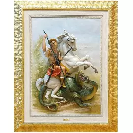 Bas-relief "George the Victorious" Porcellane Principe