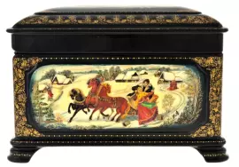 Ларец "Зима" Палех