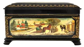 Ларец "Зима" Палех