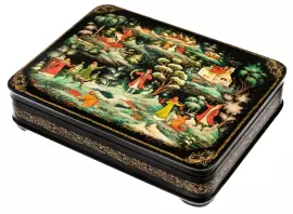 Шкатулка "Емеля" Палех