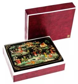 Шкатулка "Емеля" Палех