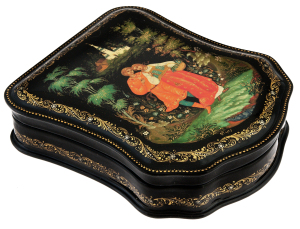 Шкатулка "Парочка" Палех
