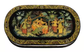 Шкатулка "Гадание" Палех