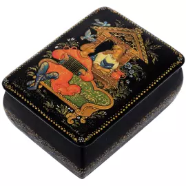 Шкатулка Палех "Парочка"