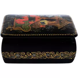 Шкатулка Палех "Парочка"