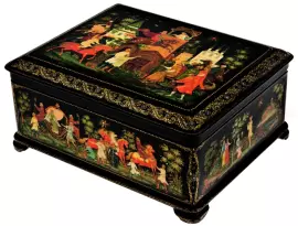 Ларец "Русские сказки" Палех