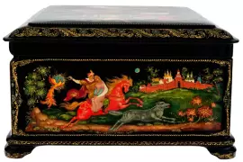 Ларец "Русские сказки" Палех