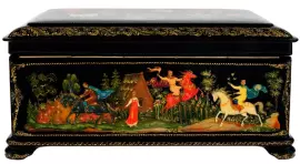 Ларец "Русские сказки" Палех