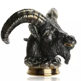 Стопка-перевертыш из серебра "Козел" на 1 персону