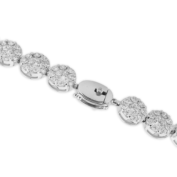 Mirage bracelet in white gold with diamonds
