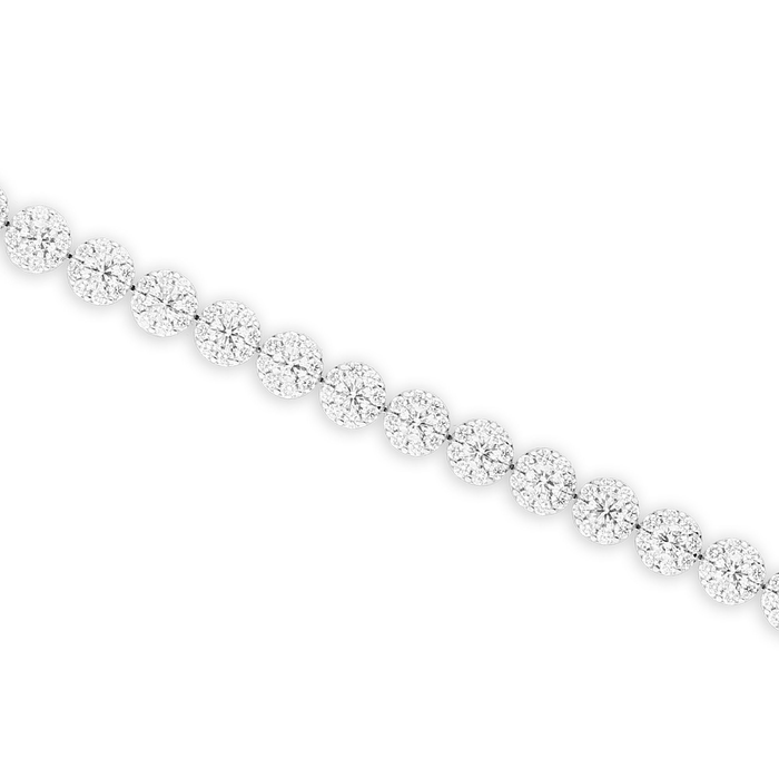 Mirage bracelet in white gold with diamonds