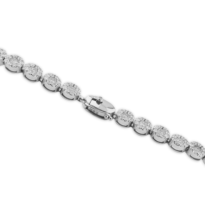 White gold bracelet with diamonds