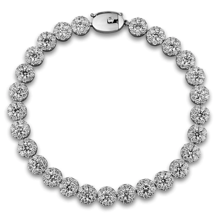 White gold bracelet with diamonds