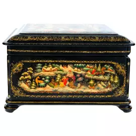 Шкатулка "Русские сказки" Кузнецов, Палех