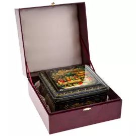 Шкатулка "Русские сказки" Кузнецов, Палех