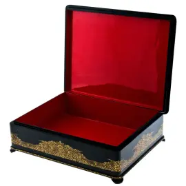 Шкатулка "Каменный цветок" Волков, Палех