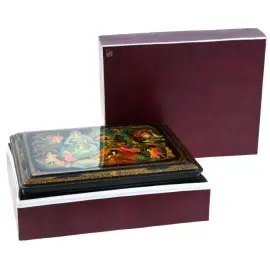 Шкатулка "Каменный цветок" Волков, Палех