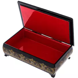 Шкатулка "Золотой петушок" Палех