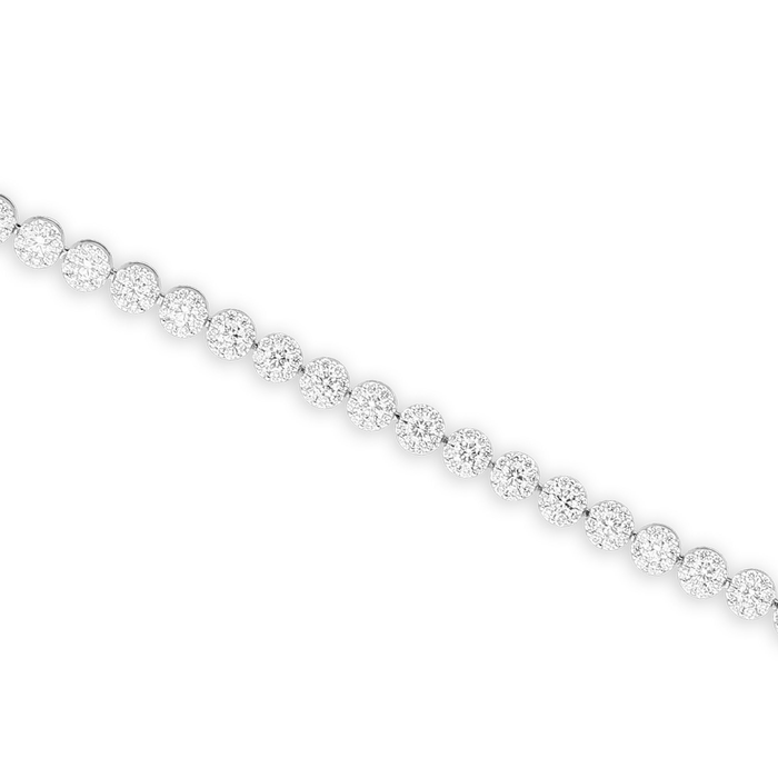 White gold bracelet with diamonds