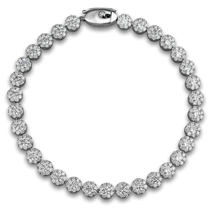 White gold bracelet with diamonds