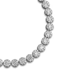 Браслет из белого золота с бриллиантами