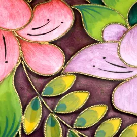 Ваза для фруктов из серебра