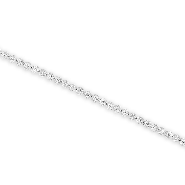 Mirage bracelet in white gold with diamonds