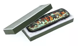 Пенал "Зима" Лукина, Палех