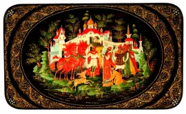 Шкатулка малая "Конёк-Горбунок" Палех