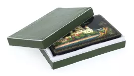 Шкатулка "Храм Христа Спасителя" Палех