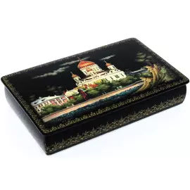 Шкатулка "Храм Христа Спасителя" Палех