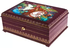 Шкатулка "Соколиная охота" Ершова, Палех